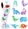 1 Roll Animal Stickers Reward Cute Space Stickers Office Supplies Incentives Sticker Animal Party Favor Decal